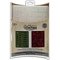 Sizzix Texture Fades December Embossing Folders (Pack of 2)