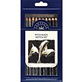 Pro Art Fantasia Pitch Black Sketch Pencils (Pack of 10)
