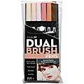 Tombow Portrait Dual Brush Pen Set (Pack of 6)