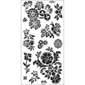 Basic Grey Curio Clear Self-Cling Pheasant Stamps