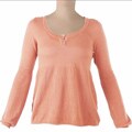 Women's Organic Cotton-blend 'Peace' Orange Knit Pullover (Peru)
