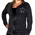 T-Party Women's Rhinestone Star Zip-front Hoodie