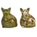 More information on a blog about porcelain Cat Americana 2-piece Fiesta Curious Cats