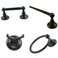 Boulder Flat Black 4-piece Bath Set