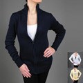 Pierre Women's Zipper Front Cardigan