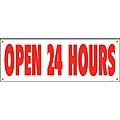 'Open 24 Hours' 8x3-foot Outdoor Banner