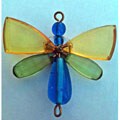 Set of 2 Beaded Butterfly Magnets (India)