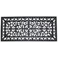 Accommodating guideline on Wrought iron decorations Renaissance Fleur de Lis Rubber Mat (17 x 41)