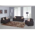 Thomaston 2-piece Chestnut Bonded Leather Sofa Set