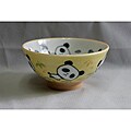 Children's Light Green Ceramic Panda Bowls (Pack of 2)