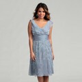 Adrianna Papell Women's Evenings Tiered Petal Dress