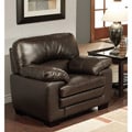 Abbyson Living Charleston Premium Top-grain Leather Armchair
