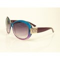 XOXO Women's 'Atlantis' Ombre and Purple Oversized Sunglasses