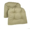Taupe Kitchen/ Dining Chair Pads (Set of 2)