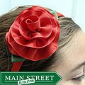 CarolineAlexander Girls Christmas Rose Headband