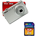 Nikon Coolpix S203 10MP Digital Camera with 2GB SD Memory Card (Refurbished)