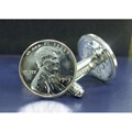 American Coin Treasures Lincoln 1943 Steel Penny Cuff Links