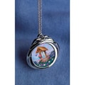 Colorized Wishing Well JFK Half Dollar Spinner Pendant