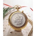 American Coin Treasures Morgan Silver Dollar Pocket Watch
