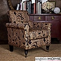 angelo:HOME Harlow Black Paisley Accent Arm Chair