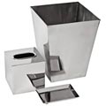 Polished Stainless Steel Bathroom Accessory Set