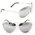 Unisex 5007 Silver Aviator Sunglasses