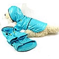 Pet Life Extra Small Blue Hooded Raincoat