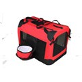 Pet Life Medium 360-degree View Deluxe Red Pet Carrier