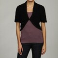 Vivienne Vivienne Tam Women's Short Sleeve Cropped Bolero Jacket