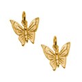 Goldplated Pewter Delicate Butterfly Charms (Set of 2)