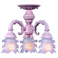Essential guideline on Wrought iron decor Paris Flea 3-light Semi-flush Blush Light Fixture