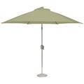 Aluminum Willow Green 9-foot Outdoor Market Umbrella with Crank and Auto-tilt