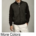 Geoffrey Beene Men's Houndstooth Zip-front Sweater FINAL SALE