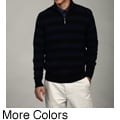 Geoffrey Beene Men's Stripe 1/4 Zip Sweater FINAL SALE