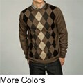 Docker's Men's Heathered Argyle Crewneck Sweater FINAL SALE