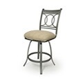 Coronado Black Metal Swivel Counter Stool