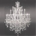 Maria Theresa 13-light 2-tier Matte Silver/ Crystal Chandelier