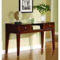 Emmie Tobacco Oak 2-drawer Console Table