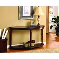 Crescent Glass-top Console/ Sofa/ Entry Way Table