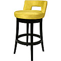 Eureka Black Wood Swivel Counter Stool