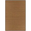Hand-woven Brown Bamboo Rug (8' x 10')