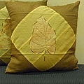 Cotton Sateen 'Harita' 18-inch Square Pillow Cover (India)