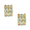 Sterling Silver Citrine and Peridot Earrings