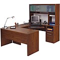 Bestar Monaco Tuscany Brown U-shaped Workstation Kit