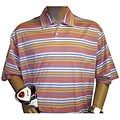 Harry Vardon Men's Striped Triple Mercerized Golf Polo Shirt
