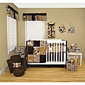 Trend Lab Brown Bubbles 6-piece Crib Bedding Set