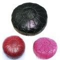 Leather Contemporary Ottoman (Morocco)