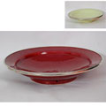 Ceramic Contemporary Silver Trim Plate (Morocco)