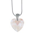 Crystale Silverplated Crystal Heart Necklace