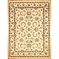 Afghan Hand-knotted Beige Oushak Wool Rug (8'5 x 11'5)
